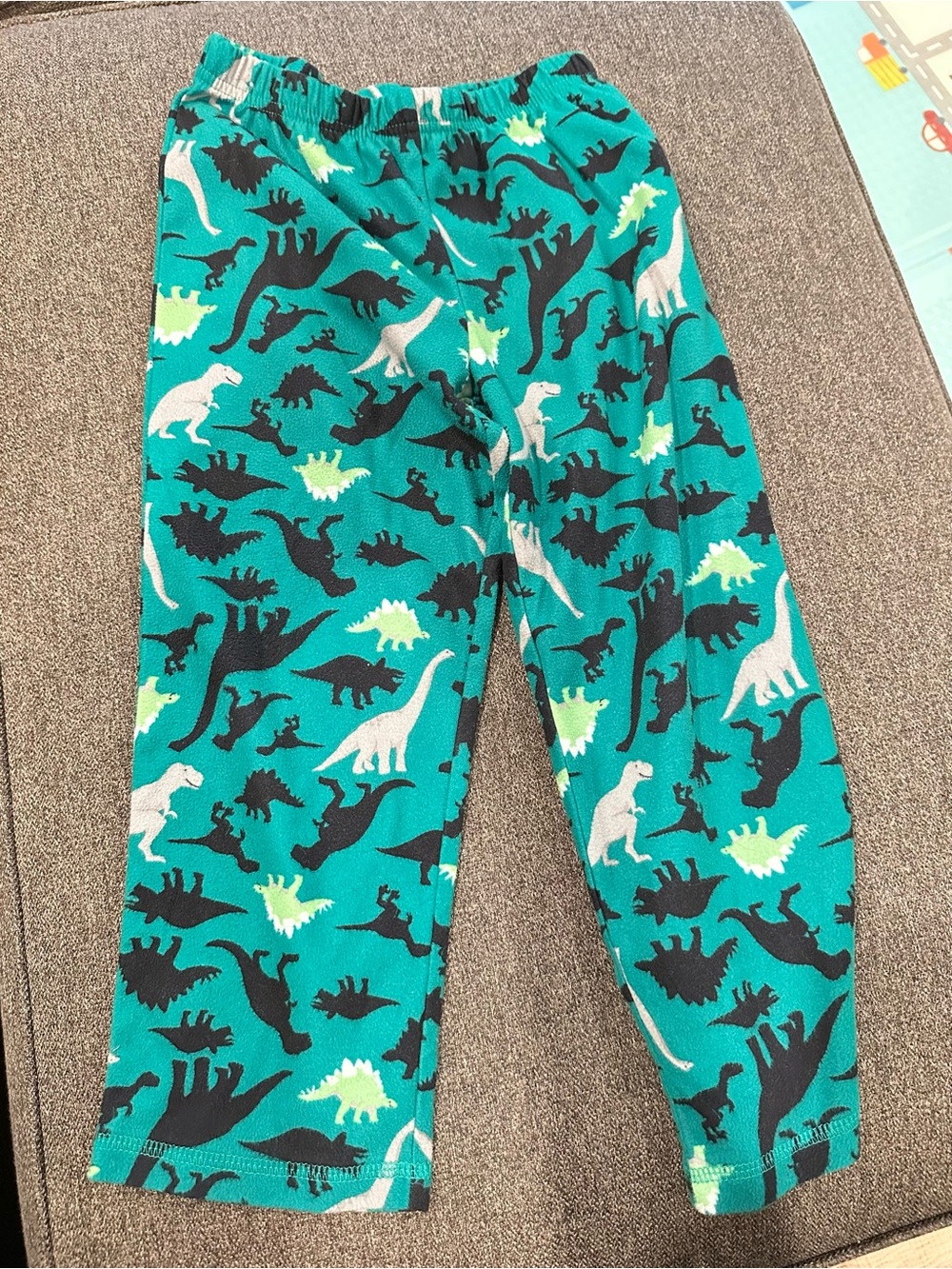 🤑EU Simple Joys Green Dinosaur Print Fleece Pajama Pants🤑